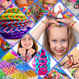 Loom Bands – HUGE Premium Rubber Band Bracelet Kit - 11000 Vibrant Rainbow Color Bands, 600 S-Clips, 200 Beads, 30 PVC Charms, 52 ABC Beads, 10 Backpack Hooks, 5 Crochet, Tassels, Hair Clips – 2Y Loom