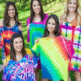Aiboria Tie Dye DIY Kit,5 Colors Shirt Fabric Tie Dye Kit for Kids,Adults Non-Toxic Vibrant Tie Dye Supplies with Rubber Bands,Gloves for DIY Arts and Crafts(120ml)