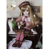 Y&D 1/6 BJD Doll 26.5cm 10.4'' Ball Jointed Dolls Action Full Set Figure SD Doll with Skirt Wig Socks Shoes and Accessories
