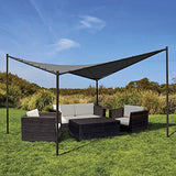 Coolaroo Butterfly Gazebo, Backyard or Patio Gazebo, 99% UV Block, Steel Frame, (13'1" X 13'1"), Charcoal