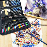 Art Supplies 144pcs Rapify Art Set，Colored Drawing Pencils Art Kit- Sketching, Graphite Pencils With Portable Case, Ideal School supplies for Beginners and Professional Drawing Artists Teens or Adults
