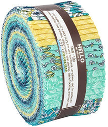 Delphine Breeze Colorstory Roll up 2.5" Precut Cotton Fabric Quilting Strips Jelly Roll by Andie