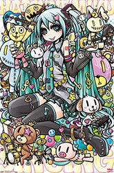 Trends International Hatsune Miku - Toys Wall Poster, 22.375" x 34", Premium Unframed