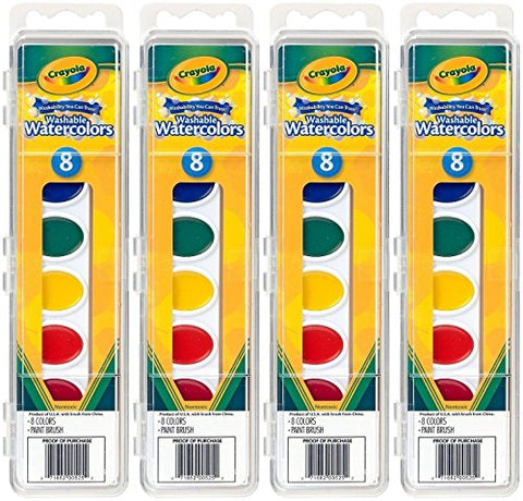 Crayola So Big Watercolors, Washable - 4 colors