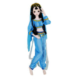 EVA BJD 22 inch 22" 1/3 Arab Girl in Blue Dress Ball Joint Doll BJD SD Dolls Gift Toy Handmade Makeup Full Set