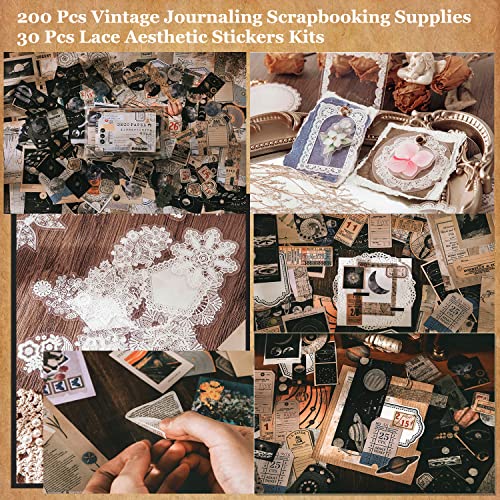 30PCS Journal Stickers for Bullet Journaling Vintage Stickers DIY