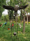 Metal Owl Garden Decorations Animal Statues and Figurines, Creative Flying Owl Sculpture for Walkway, Pathway, Yard, Lawn, Garden Decorations