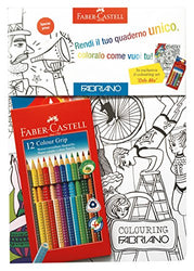 Faber-Castell 11241294002 Notebook Set and 12 Crayons