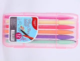 Color Gel Pens 12 Colors Set Bright Color 0.5mm Felt Tip For Drawing Taking Note Study and Work
