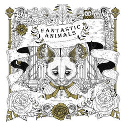 Fantastic Animals: An adult coloring book with stress relieving animal designs