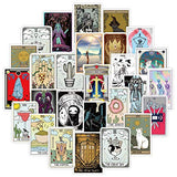 50 Pcs Tarot Stickers|Tarot Waterproof Vinyl Stickers for Bike Water Bottles Laptop Bicycle Refrigerator Cup Luggage Computer Mobile Phone Skateboard Decals