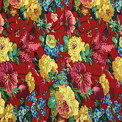 Printed Rayon Challis Fabric 100% Rayon 53/54" Wide Sold by The Yard (370-1)