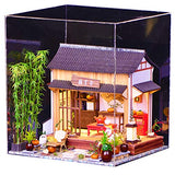 Dollhouse Miniature with Furniture,DIY 3D Wooden Doll House Kit Chinese Retro Courtyard Style Plus with Dust Cover and LED,1:24 Scale Creative Room Idea Best Gift for Children Friend Lover BM850