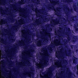 Purple Minky Rosebud Fabric, 60” Inches Wide – Sold By The Yard (FB)