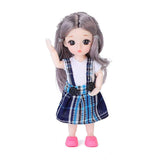 Doll Toy Artificial 3D Beauty BJD Doll Cute Wig Makeup Beauty Toy Joint Ball Joint Doll DIY Toy