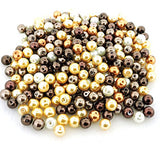 UnCommon Artistry Glass Pearls Mixes (100pcs 8mm) Mocha Latte Mix