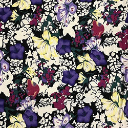Printed Rayon Challis Fabric 100% Rayon 53/54" Wide Sold by The Yard (1011-4)