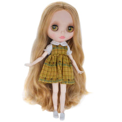 1/6 BJD Doll is Similar to Neo Blythe, 4-Color Changing Eyes Shiny Face and Ball Jointed Body Dolls, 12 Inch Customized Dolls with Five Hands, Nude Doll Sold Exclude Clothes (YM21)