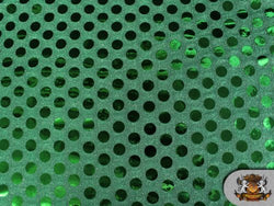 Sequin Big Dots Green Fabric / 44" Wide / Sold By the Yard