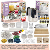 Candle Making Kit by Craft It Up! Complete DIY Beginners Set with Silicone Molds, Soy Candle Wax Supplies Plus Pot, Wicks, Essential Oils & More, Scented Homemade Candles Set for Teens & Adults