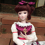 Bertha 1/3 BJD Doll Girl 24 inch 60cm 19 Jointed BJD Dolls Full Set SD Doll Toy Surprise Doll for Birthday Gift