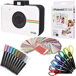 Polaroid 3.5 x 4.25 inch Premium ZINK Photo Paper (20 Sheets) + Snap Scrapbook + 100 Photo Border