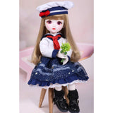 1/6 Children BJD Doll Toys with Full Set Clothes Shoes Wig Makeup Fullset 12 Ball Jointed Doll Child Playmate