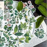 MAXLEAF 120PCS Colorful Vintage Plants Flowers Washi Stickers for Decoration Planner Phone Case Scrapbook (Leaves)