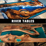 Epoxy Resin Kit, Crystal Clear Deep Pour Epoxy Resin for River Tables, Live Edge and Wood Filler, ¾ Gallon Clear Casting Pourable Epoxy Resin(2:1 Mix Ratio)