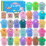 28 Pack Mini Butter Slime Kit,Super Soft and Non-Sticky Scented Slimes,Kids Party Favor,Stress Relief Slime Putty Toy for Girls and Boys.