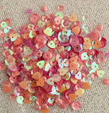 Sequin & Bead Assorted Mixes For Crafts 75 grams - Pretty Pinks - 3 Bottles