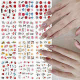 3D Flower Nail Stickers for Nail Art Water Transfer Floral Nail Decals Lavender Rose Camellia Nail Art Stickers Spring Summer Nail Designs Flower Stickers for Nails Women Nail Supplies,3 Big Sheets