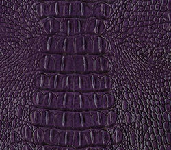 Vinyl Crocodile Allie Fake Leather Upholstery 54" Wide Fabric By the Yard (PLUM)