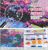 Diamond Painting Kit for Adults DIY 5D Adult Diamonds Art for Kids Paint Accessories Full Drill Kit Crystal Rhinestone Embroidery Pictures Home Wall Decor 12 x 16 in (Moon)