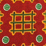 African Print Fabric Cotton Print 44'' wide Sold By The Yard (90150-4)