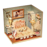 Ruorin Dollhouse Wooden Kits, Miniature with Furniture , DIY House with LED, Best Birthday Gifts for Women and Girls(1:24 Scale Creative Room Idea), (3010)
