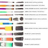 Horizon Group USA Paint Brushes - Assorted Sizes, Set of 250, Assorted