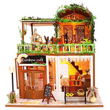 Dollhouse Miniature with Furniture,DIY 3D Wooden Doll House Kit Loft Style Plus Dust Cover and Music Movement,1:24 Scale Creative Room Idea Best Gift for Children Friend Lover M906