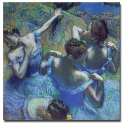 Blue Dancers 1899 by Edgar Degas, 24x24-Inch Canvas Wall Art