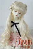 JD125 Celine Long Synthetic Mohair Doll Wigs 1/6 1/4 1/3 YOSD SD MSD BJD Accessories (Blond, 7-8inch)