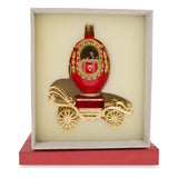 BestPysanky Royal Wedding Coach Royal Inspired Russian Egg with Music Box 7.1 Inches