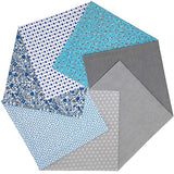 CJINZHI Fat Quarters Fabric Bundles, 14pcs 19.69x19.69inches(50x50cm) Cotton Fabric Quilting Squares lot Precut Patchwork Quarter Sheets for Sewing Patterns Bundle-A3