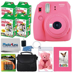 Fujifilm instax mini 9 Instant Film Camera (Flamingo Pink) + Fujifilm Instax Mini Instant Film