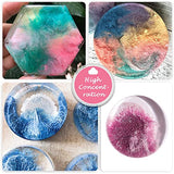 Alcohol Ink Set - 60 Bottles Vibrant Colors High Concentrated Alcohol-Based Ink and Metal Color Alcohol-Based Ink for Resin Petri Dish, Coaster, Painting, Tumbler Cup Making(10ml Each)