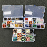 Chengmu 8mm Stone Beads Kit for Jewelry Making 230pcs Natural Gemstone Amethyst Lapis Black Onyx