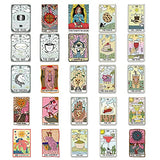 Tarot Card Stickers of 50 Vinyl Divination Decal Merchandise Laptop Stickers for Laptops, Computers, Hydro Flasks, Skateboard and Travel Case