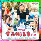 Funkyfish Tie Dye T-Shirt Kit with 3 Dye Colors, Includes White Kid Size T-Shirt, Bottles, Dyes, Instructions, Safety Gloves, Tablecloth, Rubber Bands. DIY Activity Set, Easy to Use