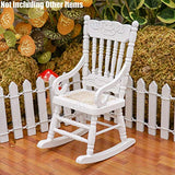 Odoria 1:12 Miniature Wooden Child's Rocking Chair Dollhouse Furniture Accessories