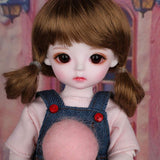 MLyzhe BJD Doll 1/6 Ball Mechanical Jointed Doll with Full Set of Clothes Shoes Hair Accessories,Height 26cm/10inch,A
