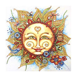 5D Diamond Painting Adult or Child DIY Diamond Embroidery, Special Shape Diamond Painting Sun Flower Pattern Hibah